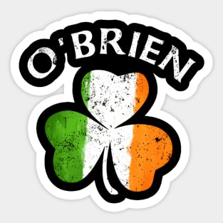 O'Brien Irish Family Name St Patricks Day Sticker